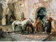 Arab or Arabic people and life. Orientalism oil paintings 155